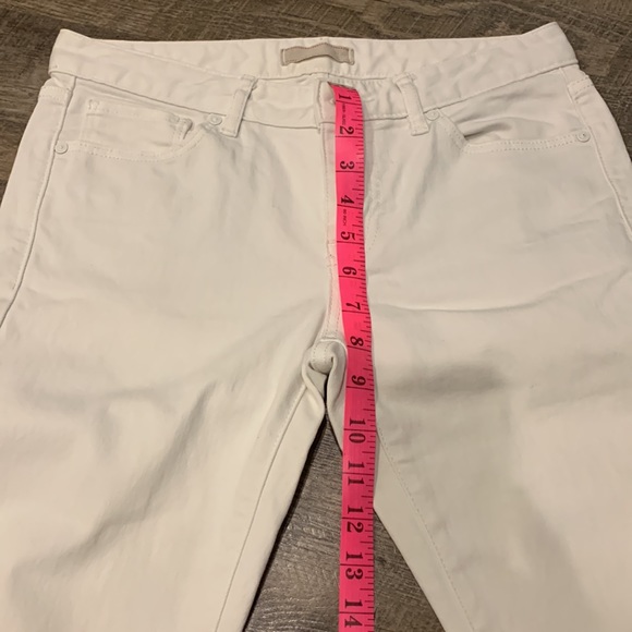 UNIQLO white skinny stretch jeans pants women’s size 27 - Picture 7 of 9